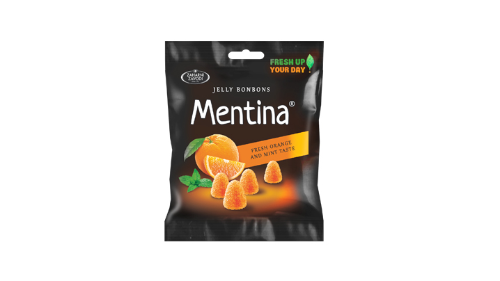 Jeleuri Mentina cu aromă de menta si portocale, 80 g